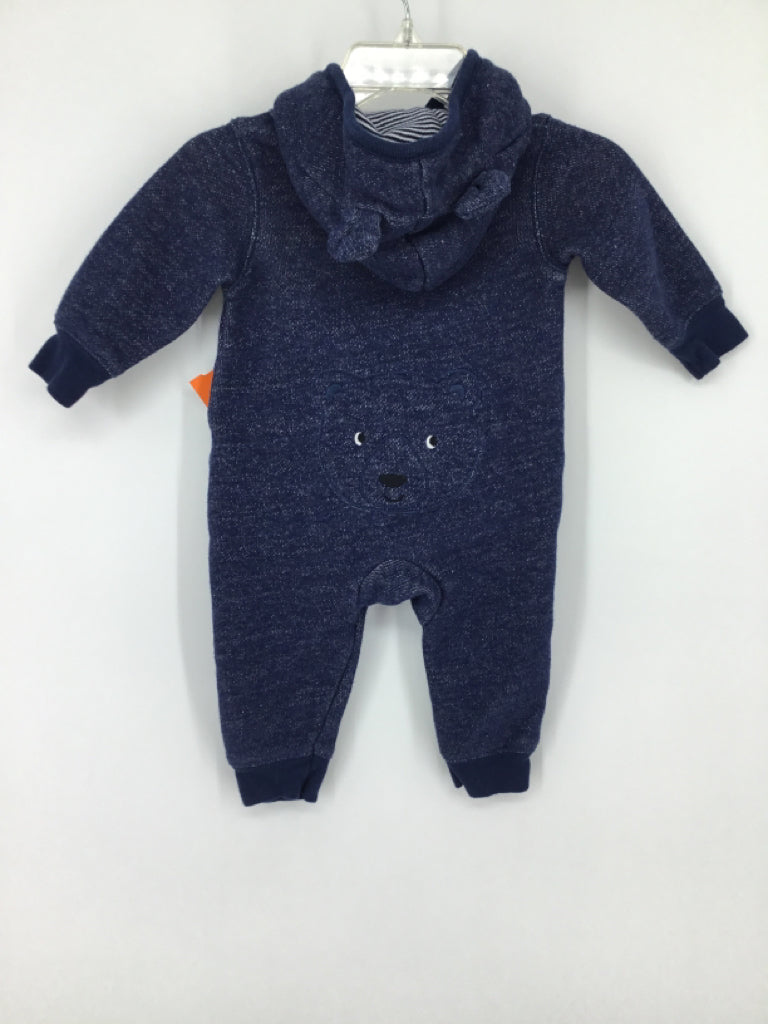 Carter's Child Size 3 Months Blue Solid Outfit - boys
