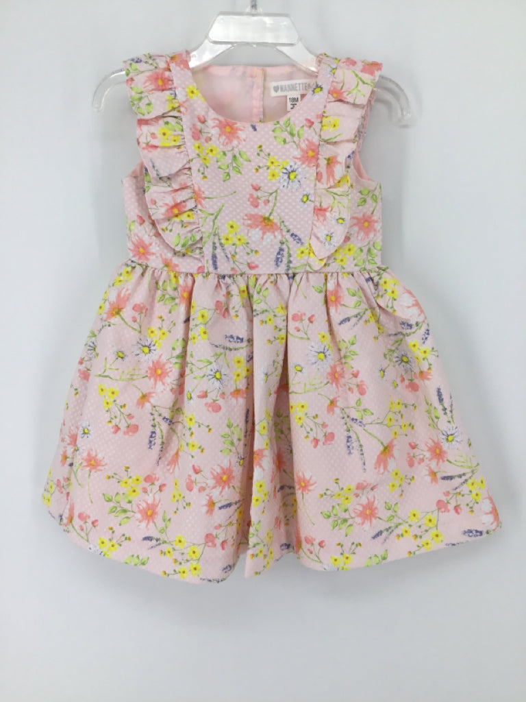 Nannette Child Size 18 Months Pink Dress - girls