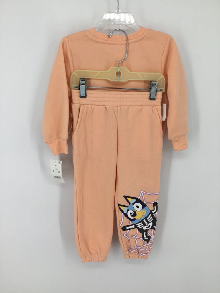 Bluey Child Size 2 Orange Halloween Outfit