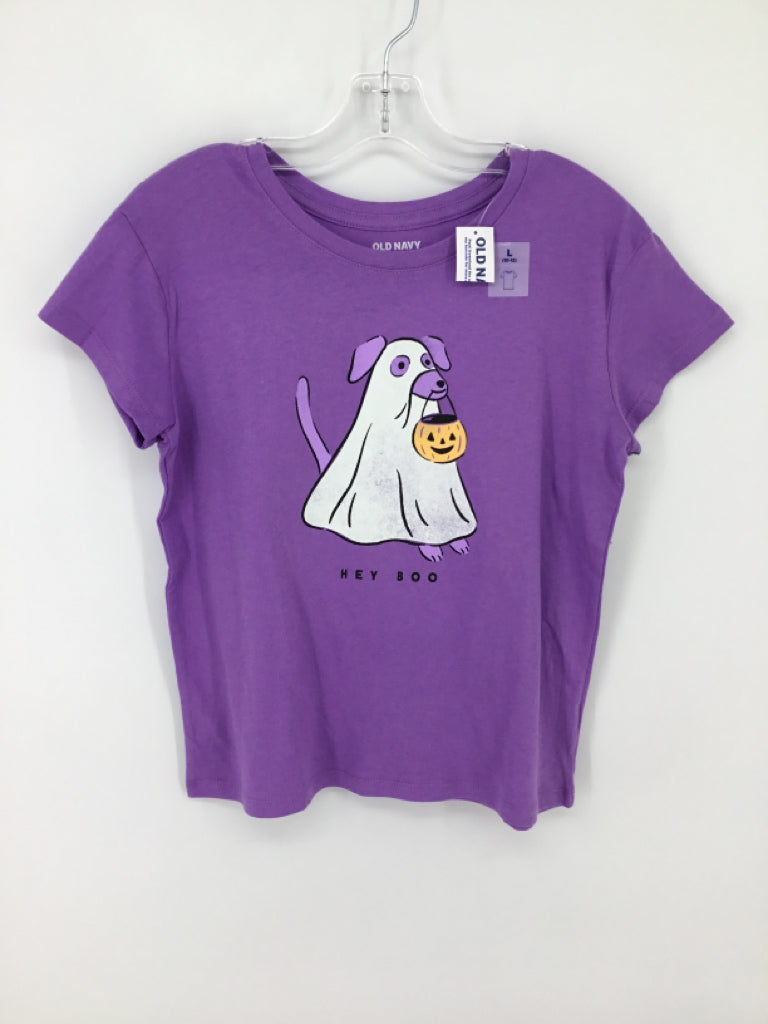 Old Navy Child Size 10 Purple Halloween T-Shirt