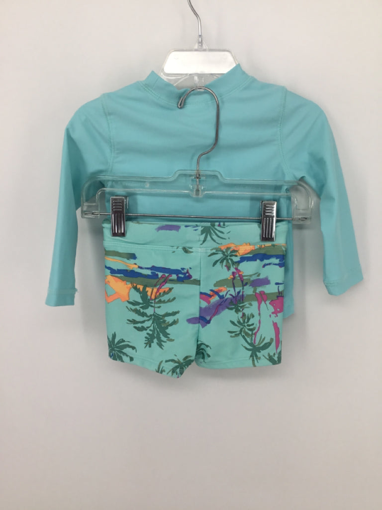 OshKosh B'gosh Child Size 9 Months Blue screen printed Swimwear - boys