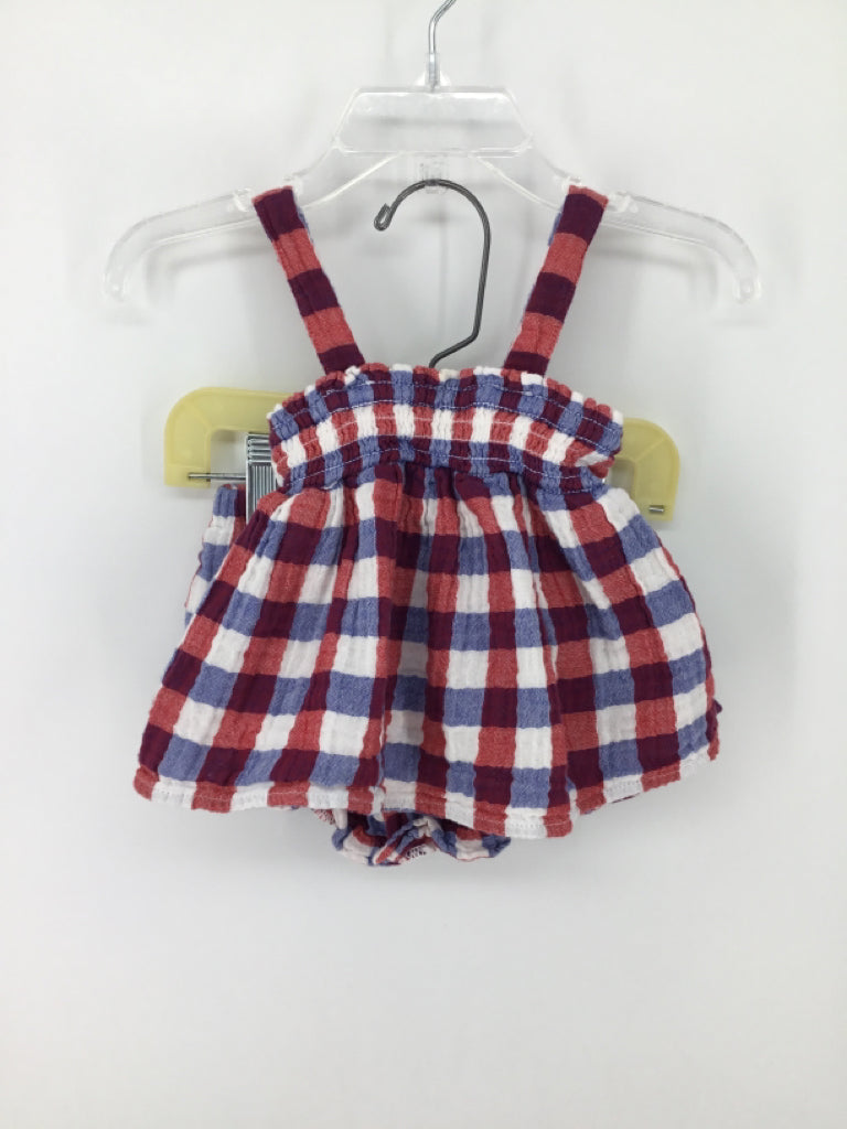 Cat & Jack Child Size 12 Months Red Stars & Stripes Outfit
