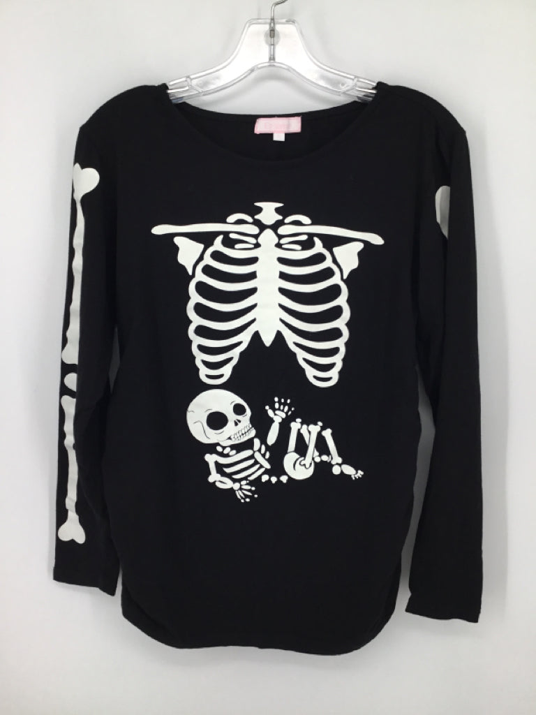 BHome Child Size L Black Halloween Maternity Shirt