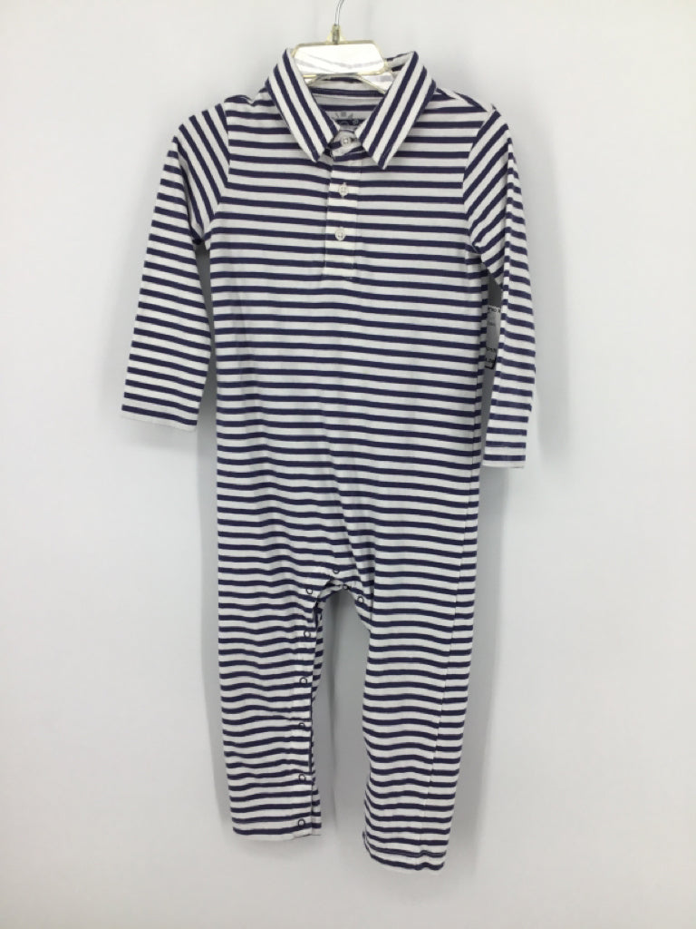 primary Child Size 18-24 Months Navy Stripe Outfit - boys