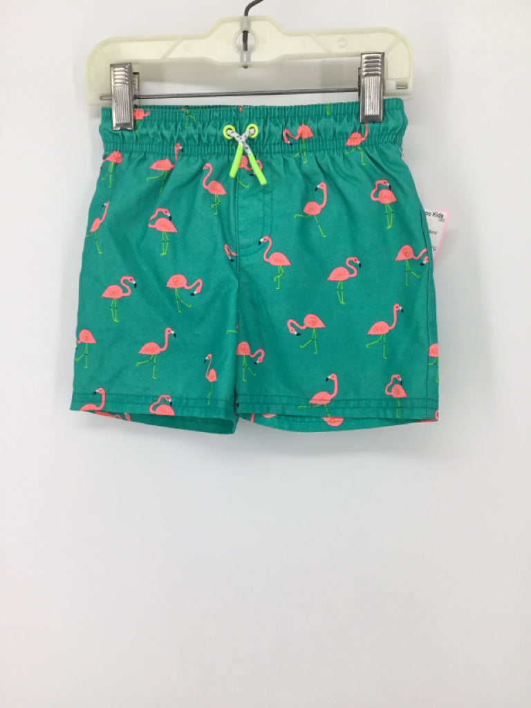 Cat & Jack Child Size 12 Months Green Print Swimwear - boys