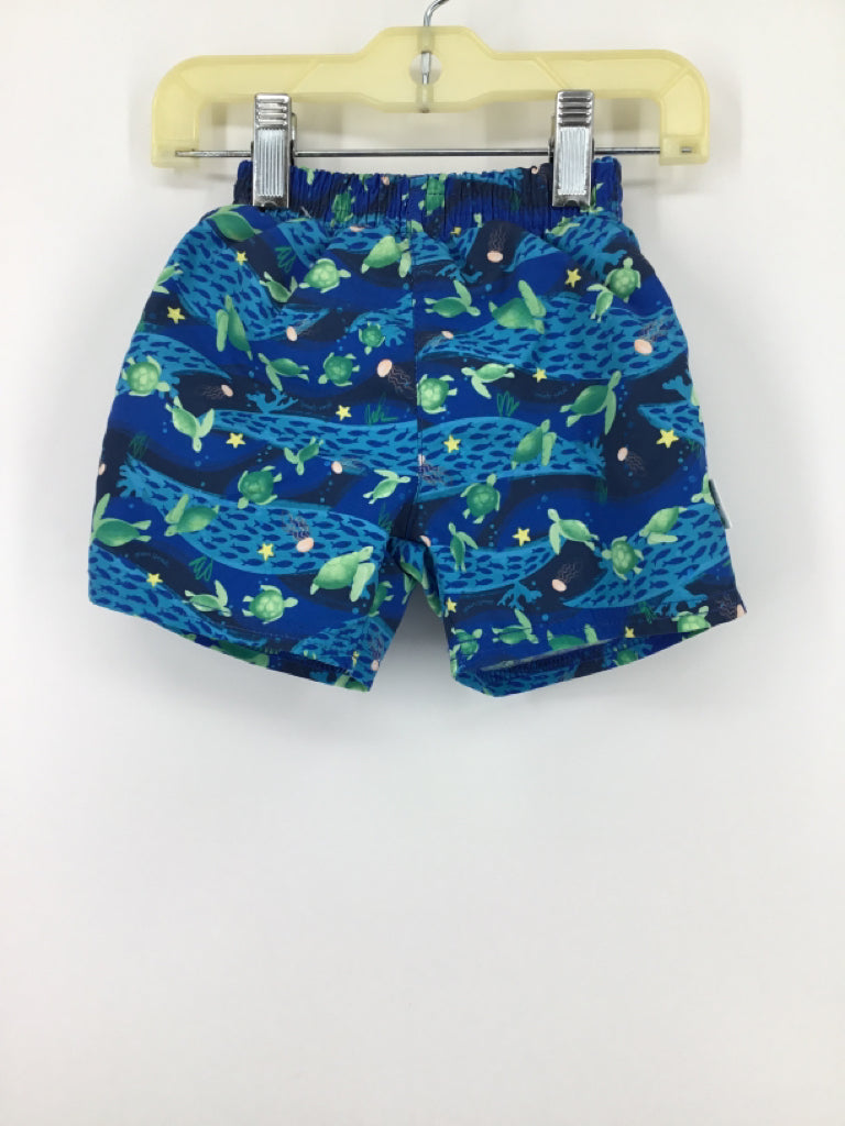 Green Sprouts Child Size 12 Months Blue Print Swimwear - boys