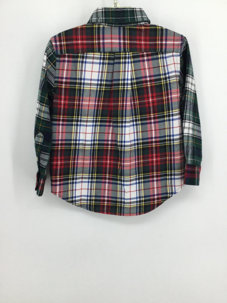 Ralph Lauren Child Size 2 Multi-Color Plaid Shirt - boys