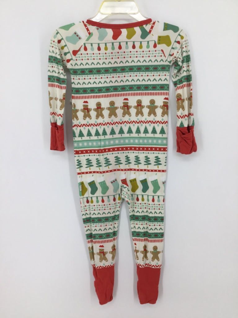 Little Sleepies Child Size 6-12 Months Red Christmas Pajamas