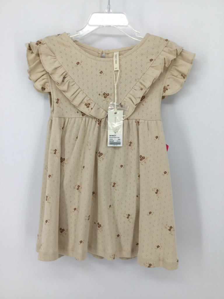 Quincy Mae Child Size 2 Tan Dress - girls