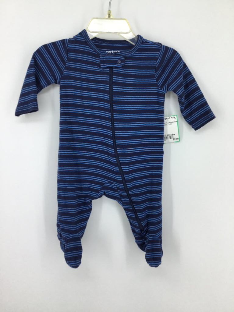 Just One You Made by Carters Child Size 3 Months Blue Sleepers