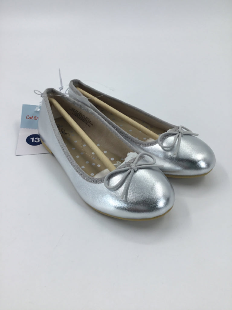 Cat & Jack Child Size 13 Silver Dress Shoes