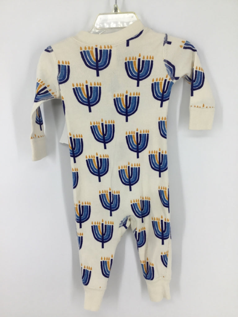 Hanna Andersson Child Size 3-6 Months Blue Christmas Pajamas