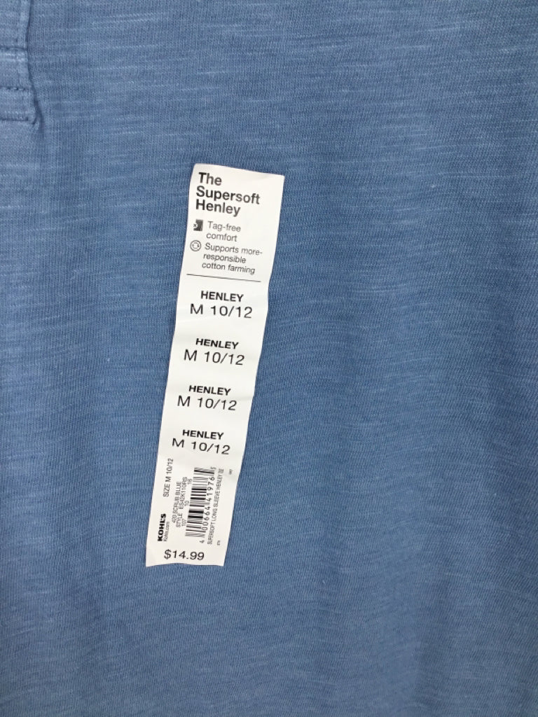Sonoma Child Size 10 Blue Solid Shirt - boys
