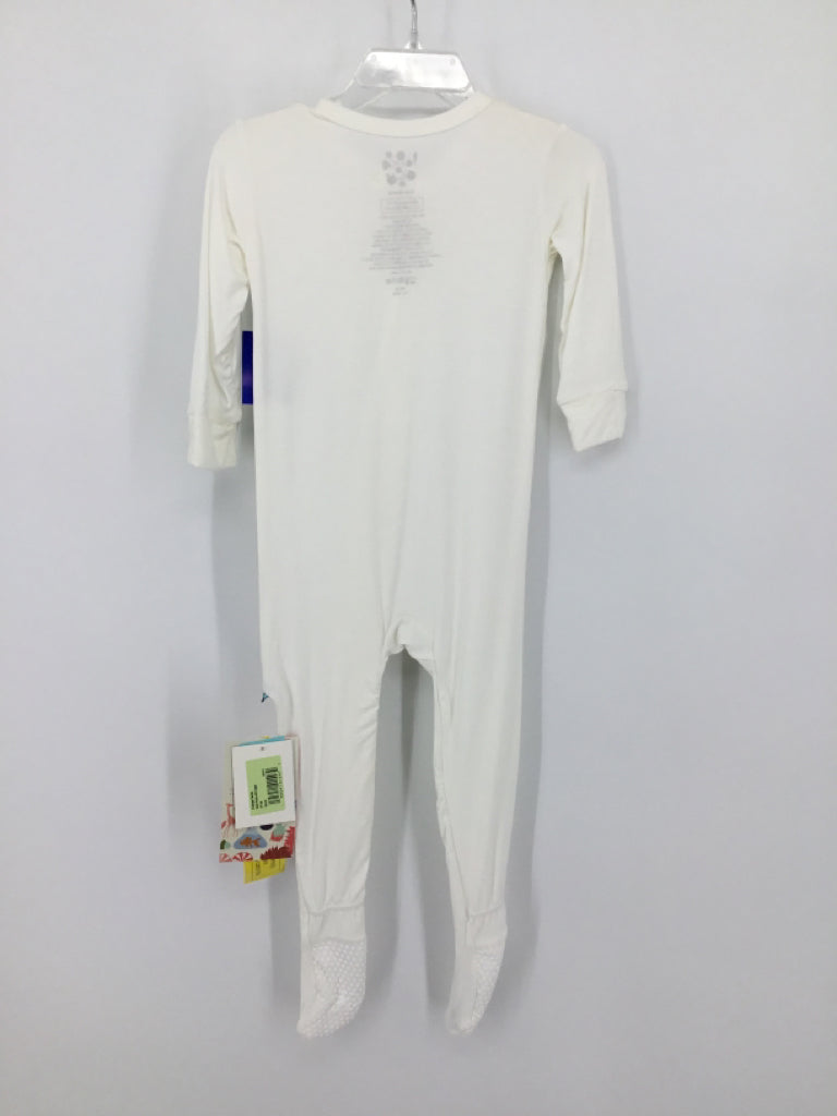 Kickee Pants Child Size 18-24 Months White Sleepers