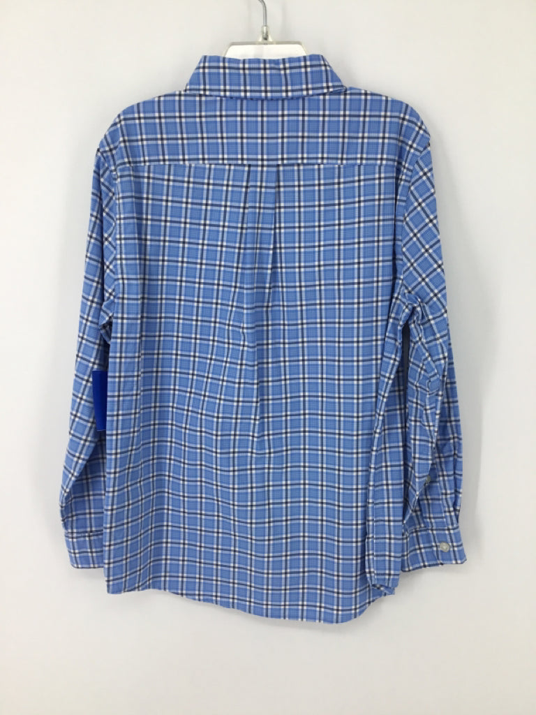 vineyard vines Child Size 7 Blue Plaid Shirt - boys