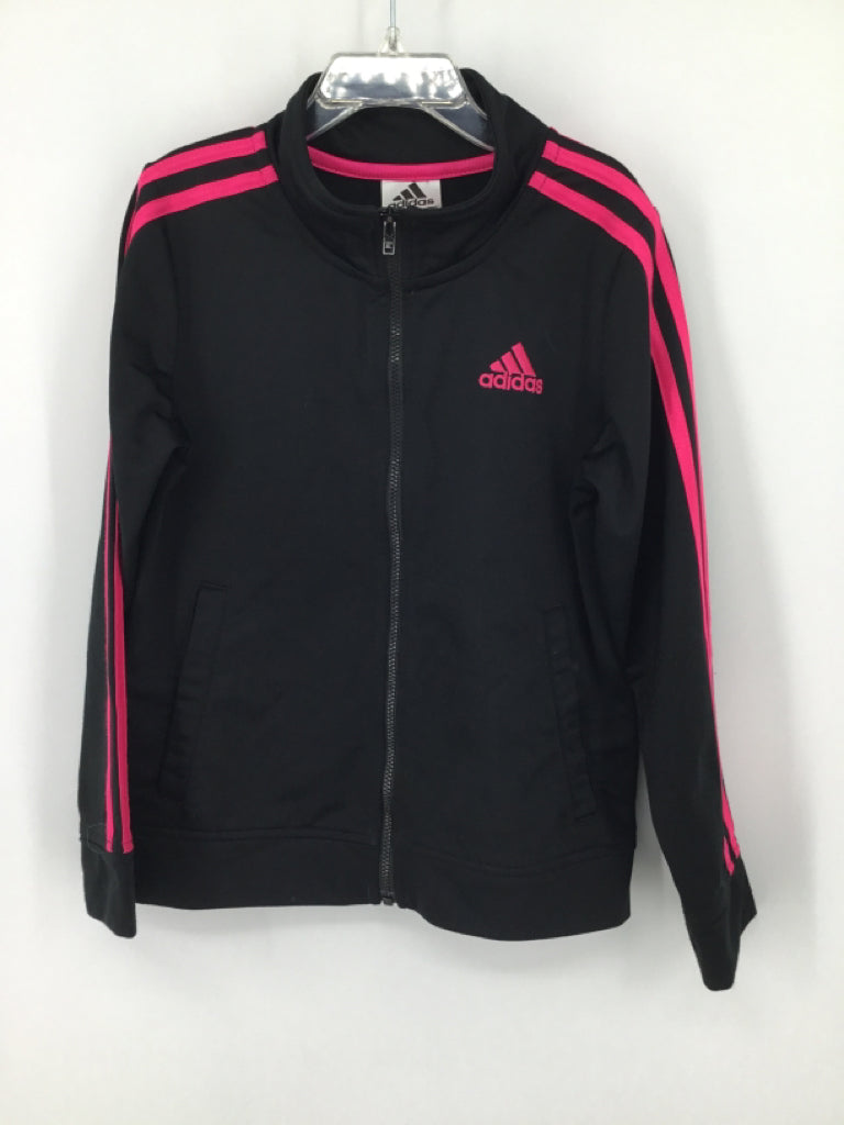 Adidas Child Size 7 Black Jacket - girls
