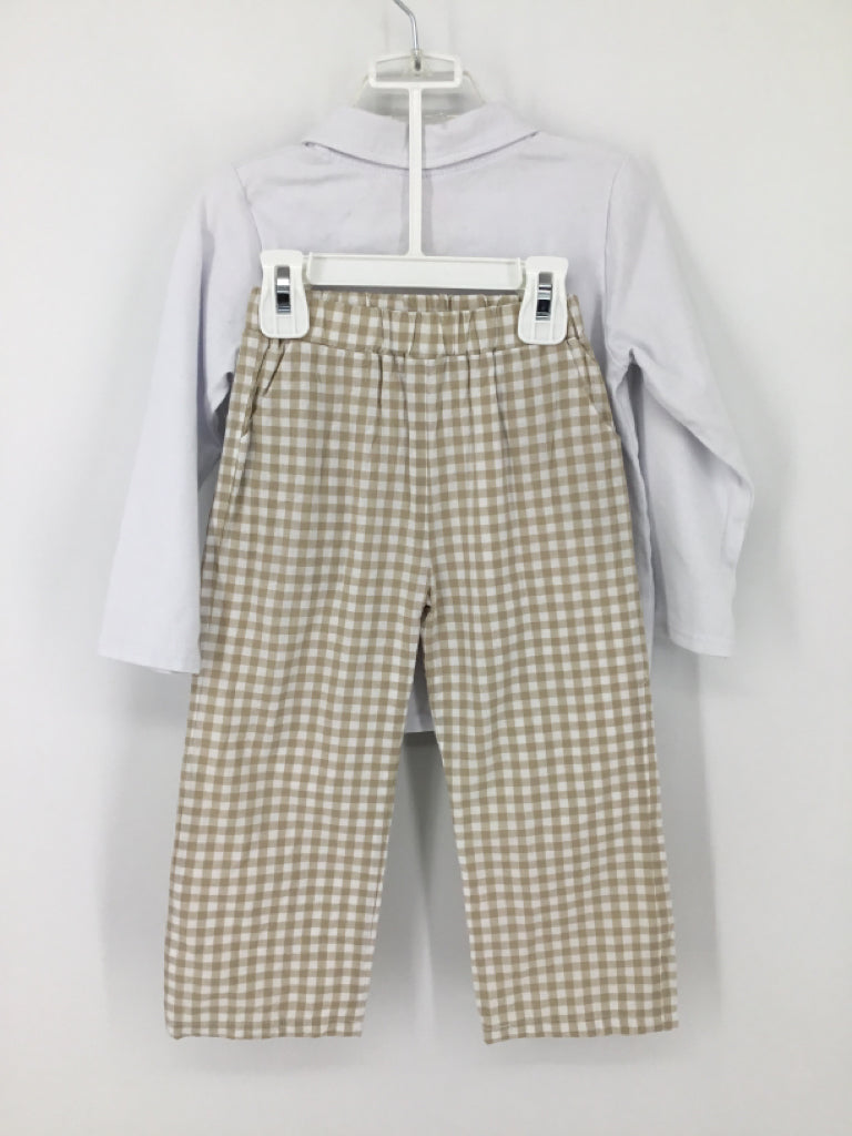 Stitchy Fish Child Size 3 Tan Solid Outfit - boys
