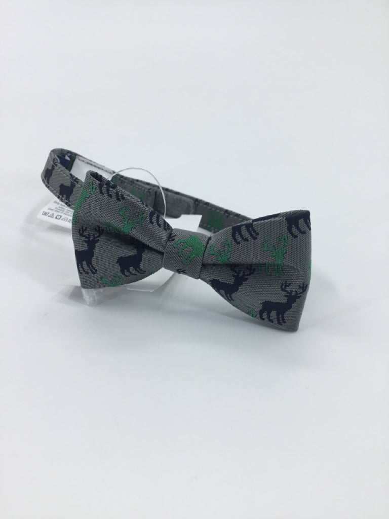 Janie and Jack Child Size 0-24 Months Gray Deer Tie/Bowtie