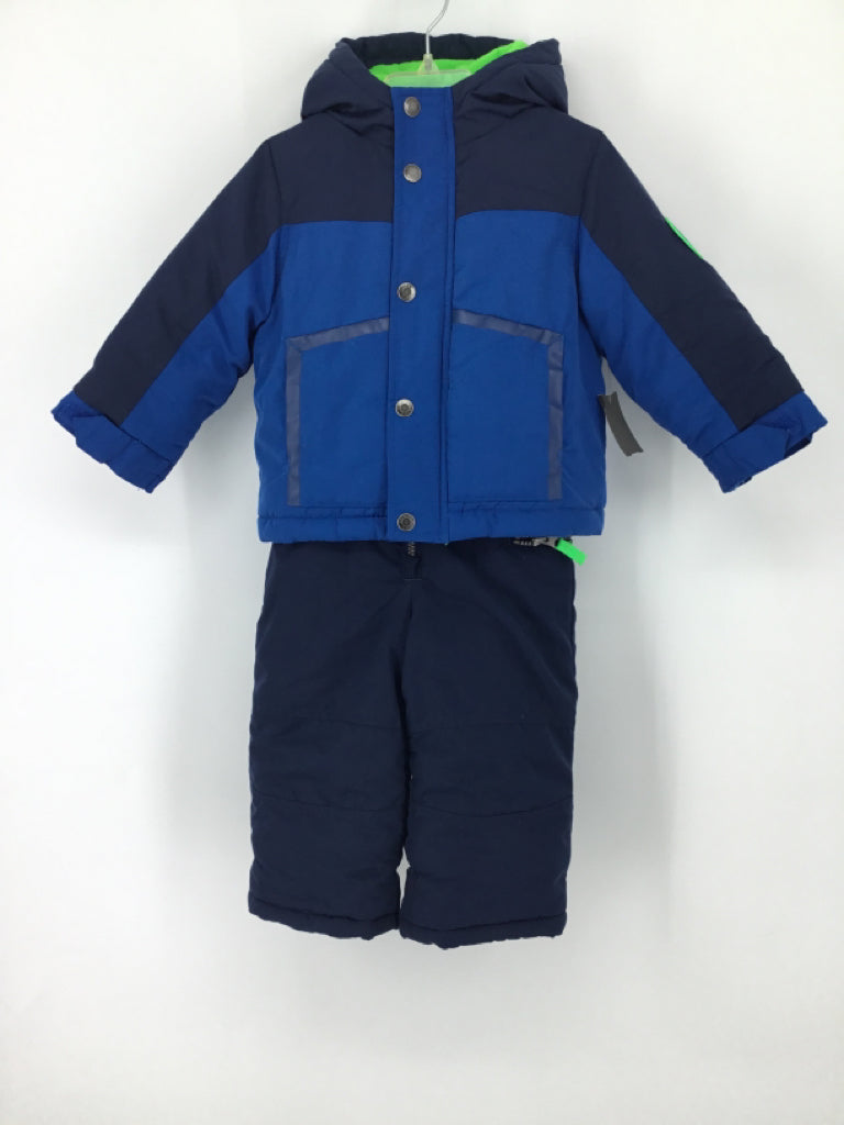 Carter's Child Size 18 Months Blue Solid Outerwear - boys