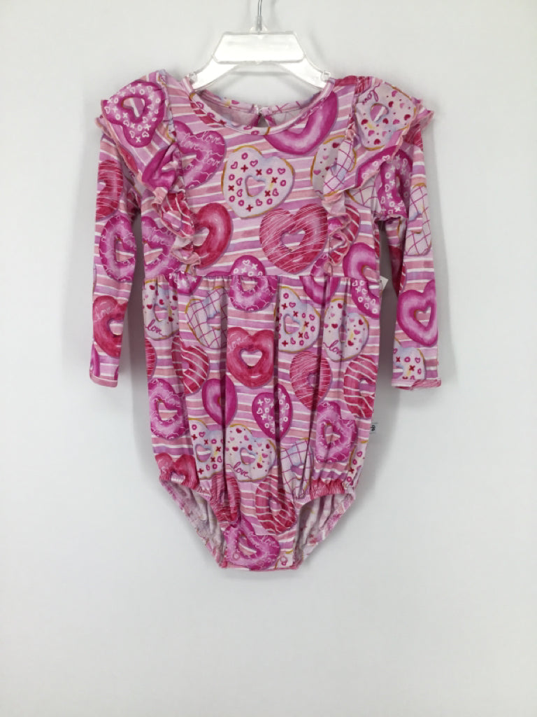 Birdie Bean Child Size 3 Pink Valentine's Day Bubble