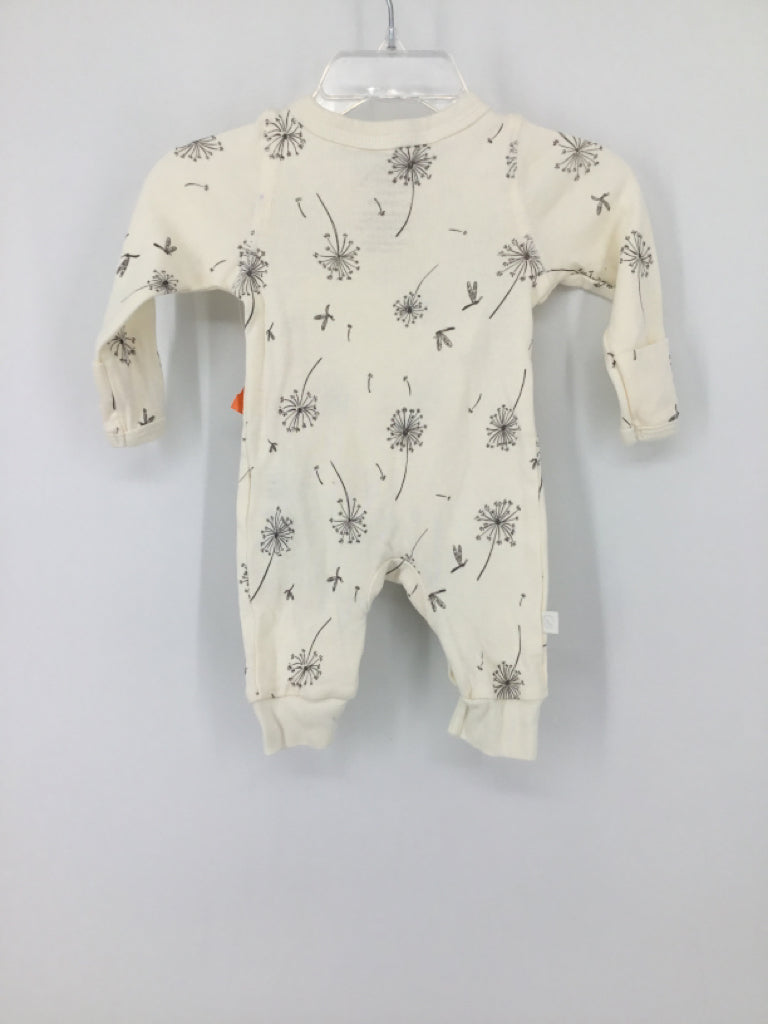 Little Planet Child Size Newborn Cream Pajamas - girls