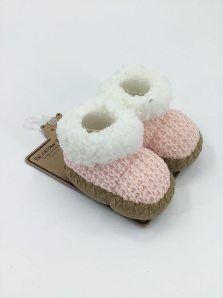 Bear Paw Child Size 1 Toddler Pink Baby/Walker Shoes