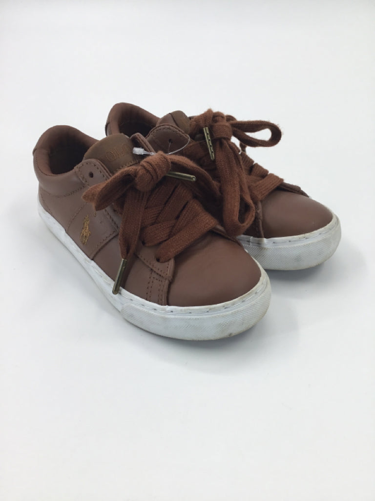 Ralph Lauren Child Size 13 Brown Dress Shoes