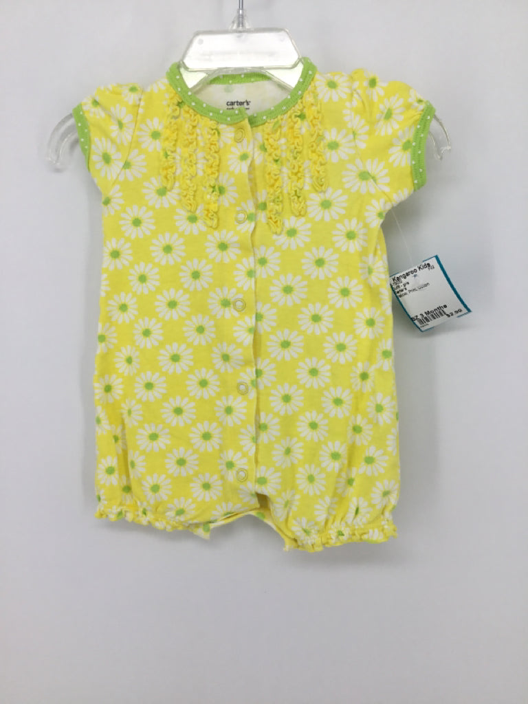 Carter's Child Size 3 Months Yellow Outfit - girls