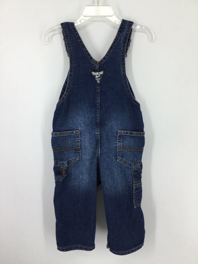 OshKosh B'gosh Child Size 18 Months Blue Solid Overalls - boys