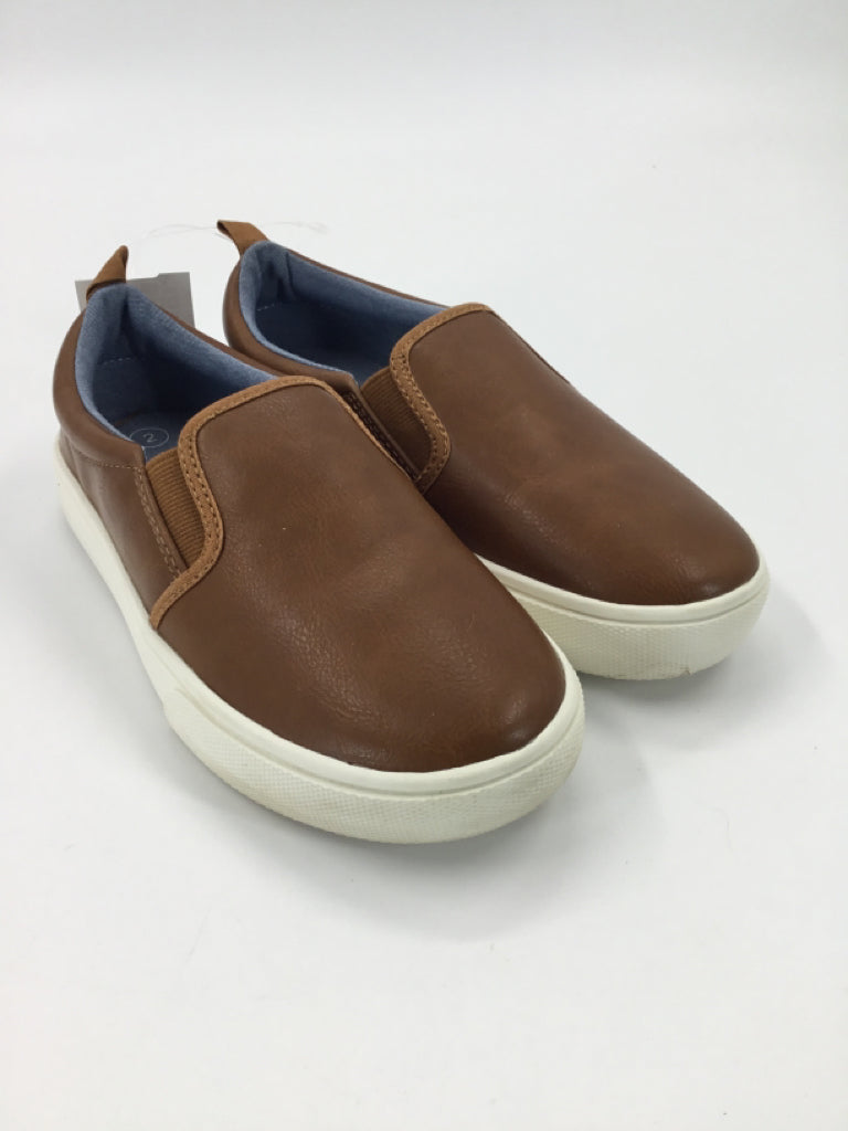 Cat & Jack Child Size 2 Youth Brown Dress Shoes