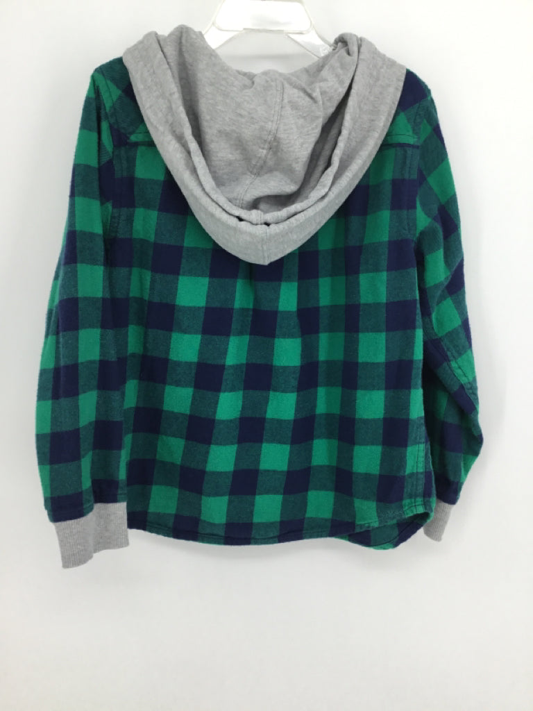 Hanna Andersson Child Size 5 Green Checkered Shirt - boys