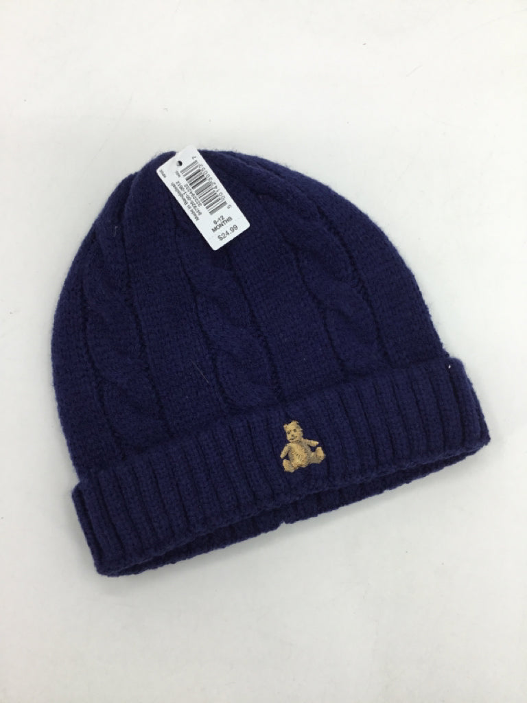 Baby Gap Child Size 6-12 Months Navy Solid Hats - boys
