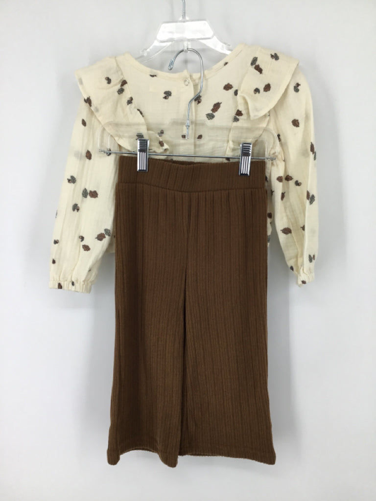 Grayson Collective Child Size 2 Cream Outfit - girls