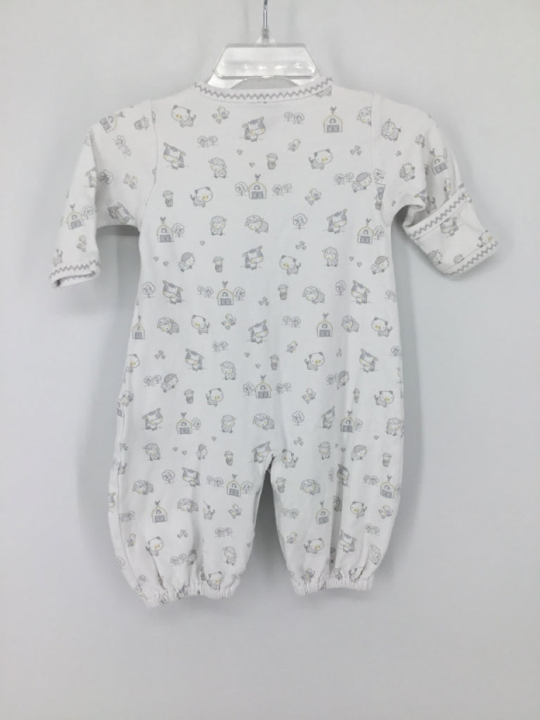 Kissy Kissy Child Size Newborn White Print Pajamas - boys