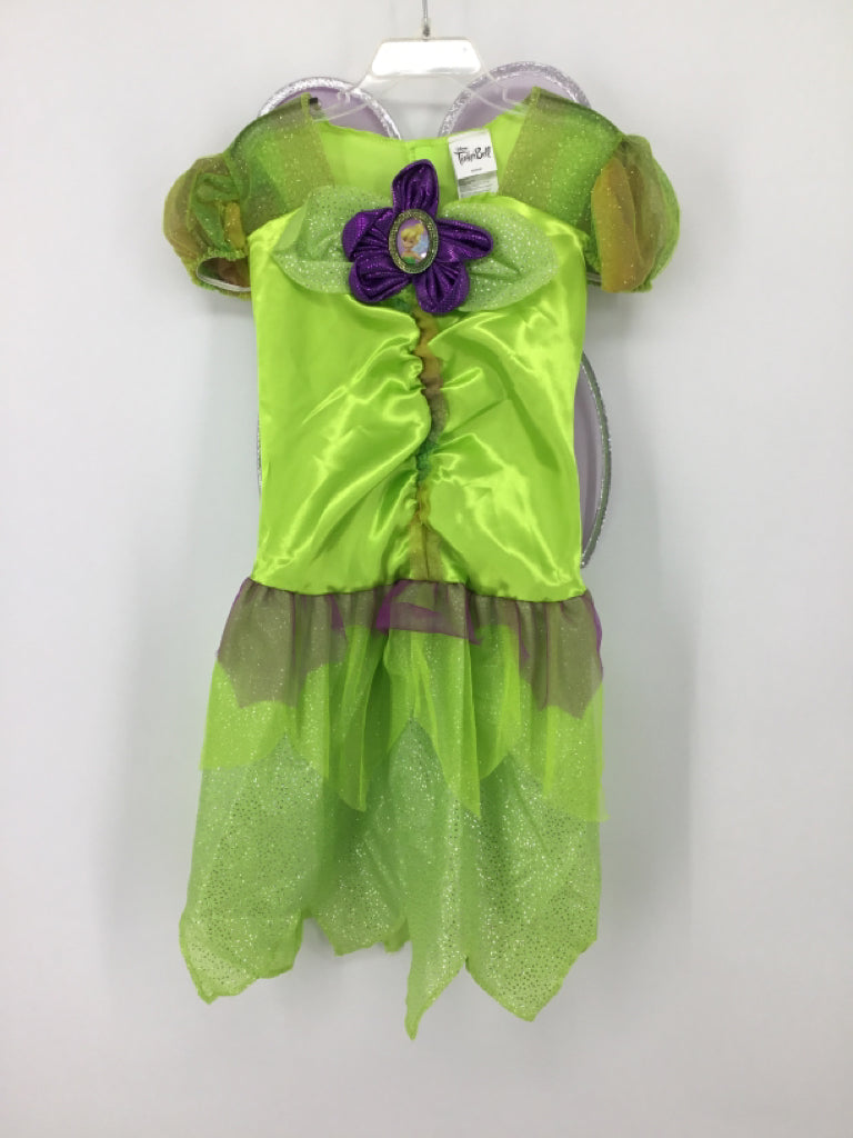 Disney Child Size 7 Green Tinkerbell Halloween Costume