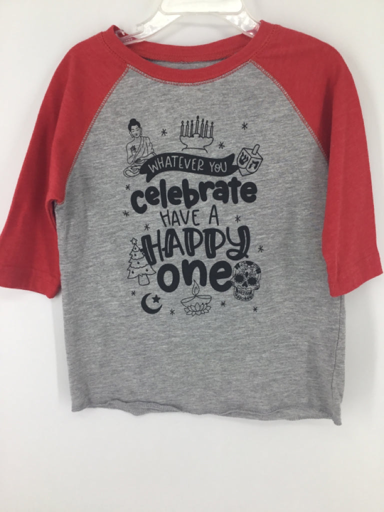 Free to be Kids Child Size 3 Red Holiday T-Shirt