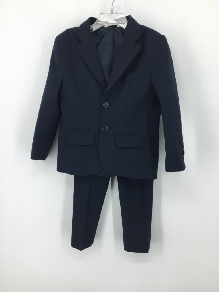 Cat & Jack Child Size 4 Navy Solid Suit - boys