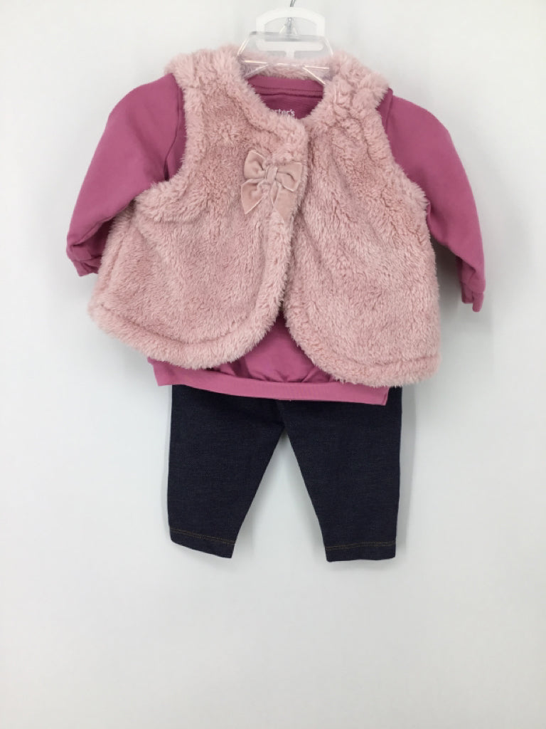 Just One You Made by Carters Child Size 9 Months Pink Outfit - girls