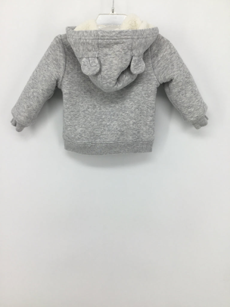 Simple Joys made by Carters Child Size 12 Months Gray Solid Hoodie - boys