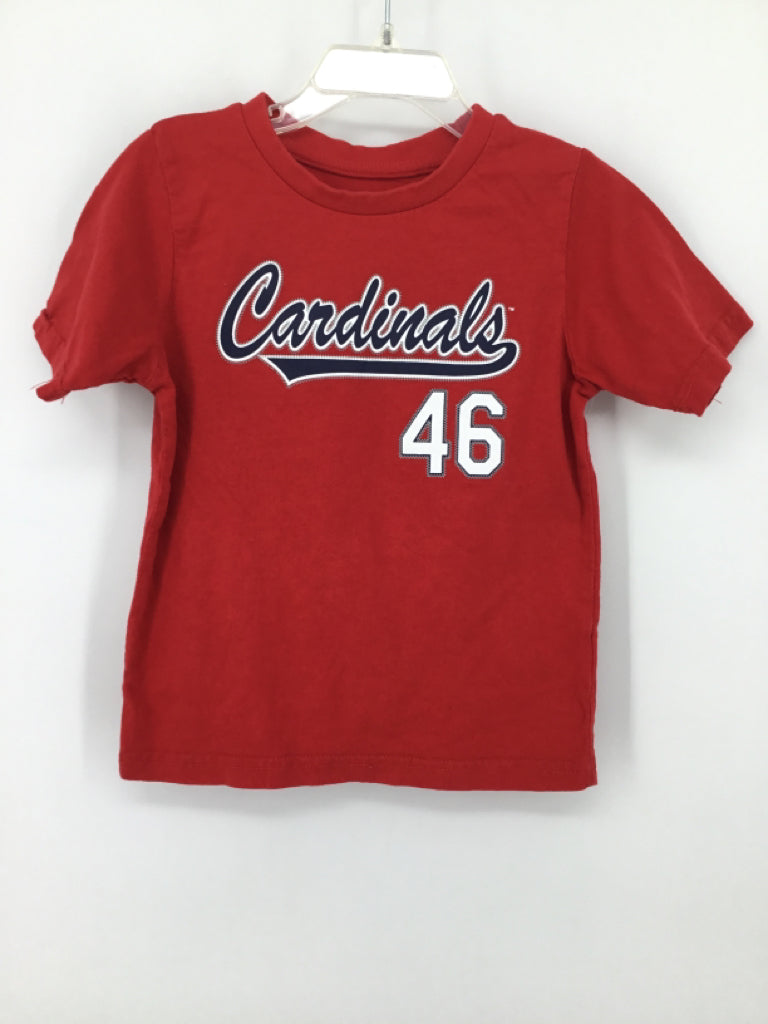 Genuine Merchandise Child Size 4 Red Argyle T-shirt - boys