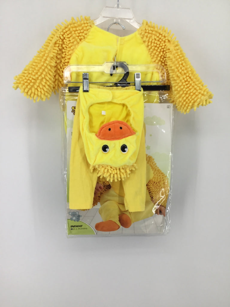 Spirit Child Size 0-6 Months Yellow Fuzzy Duckling Halloween Costume