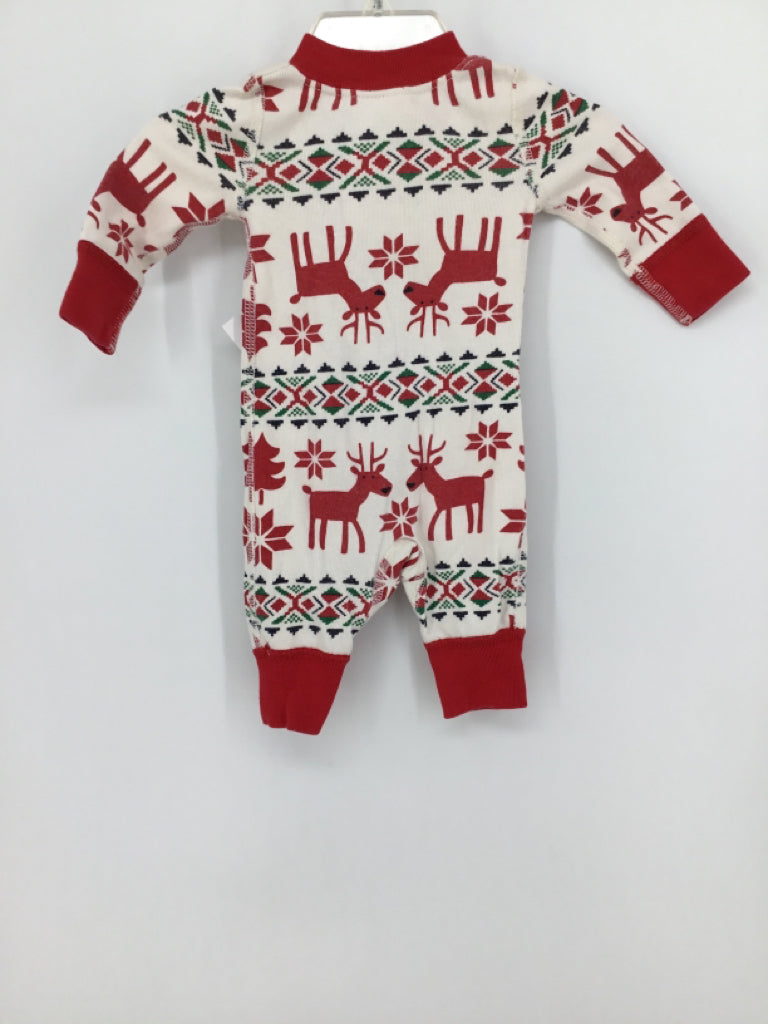 Hanna Andersson Child Size Newborn Red Christmas Pajamas