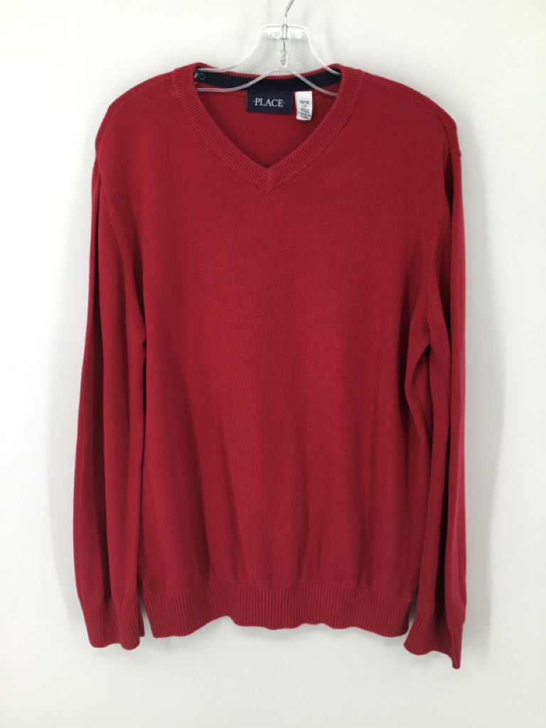 Childrens Place Child Size 10 Red Solid Sweater - boys