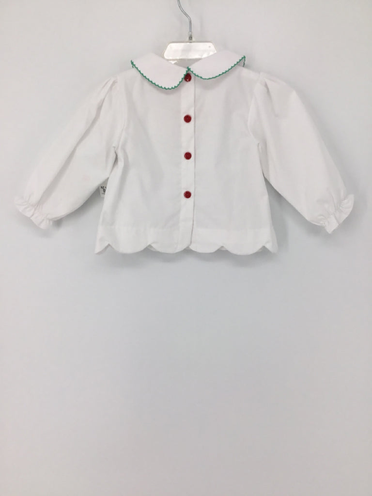 Josie Bee Clothing Co. Child Size 12 White Christmas Shirt