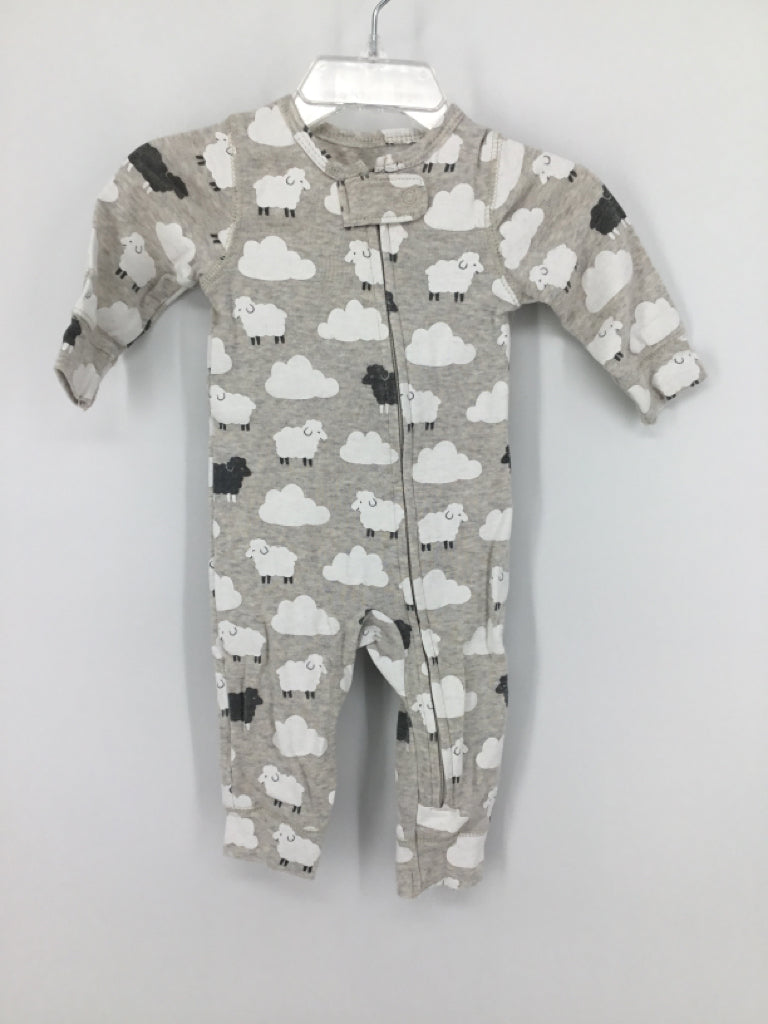 Carter's Child Size 3 Months Gray screen printed Pajamas - boys