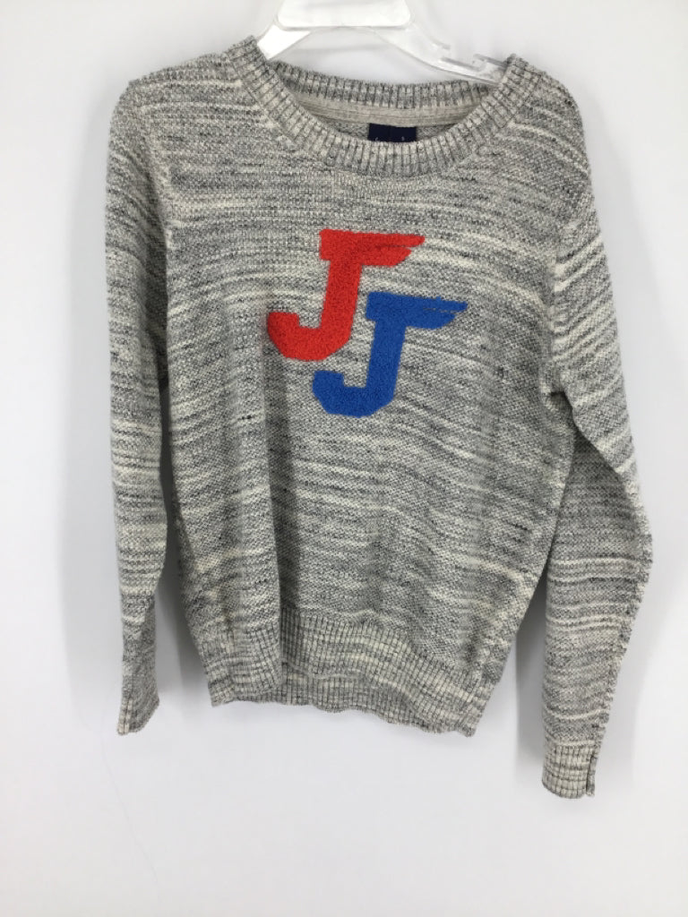 Janie and Jack Child Size 5 Gray Embellished Sweater - boys