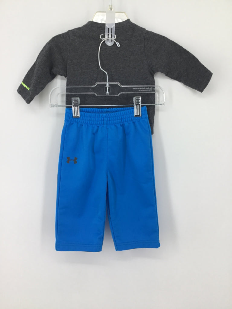 Under Armour Child Size 3-6 Months Gray screen printed Outfit - boys
