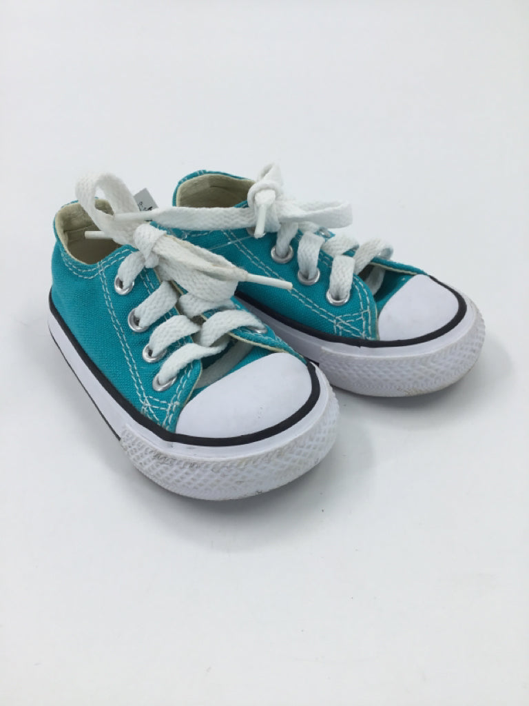 Converse Child Size 4 Toddler Teal Sneakers