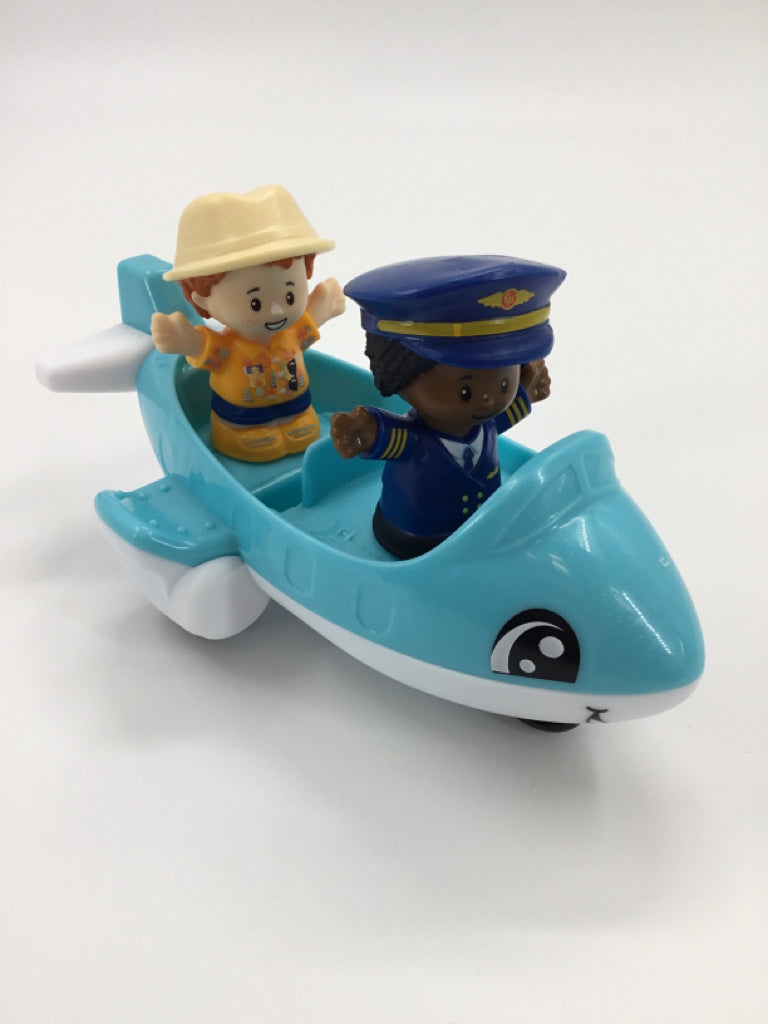 Fisher Price Littel People Shark Airplane and figures