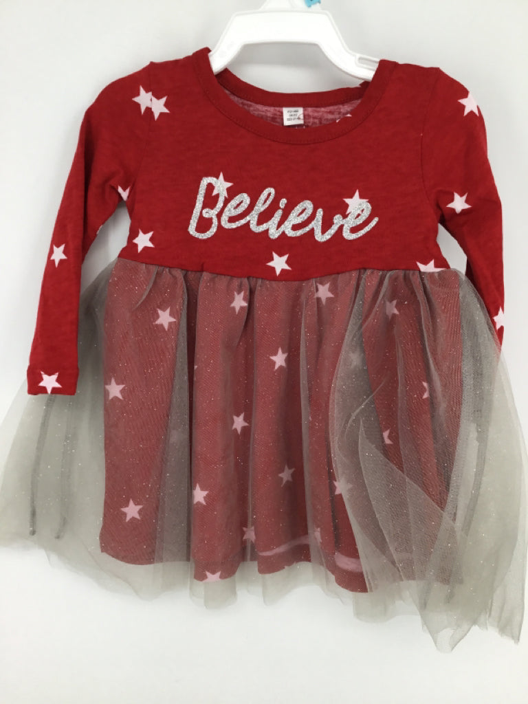 okie dokie Child Size 6 Months Red Christmas Dress okie dokie Child Size 6 Months Red Christmas Dress